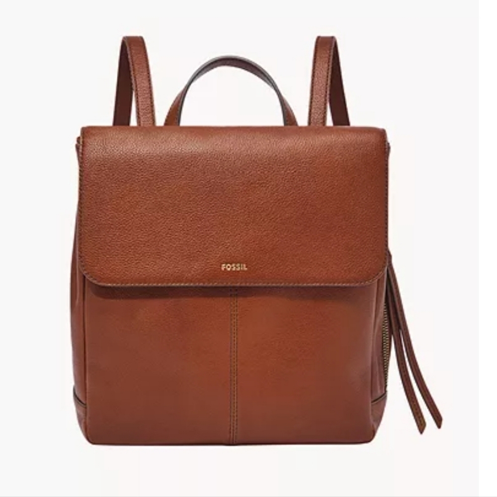 Fossil Claire Leather Backpack